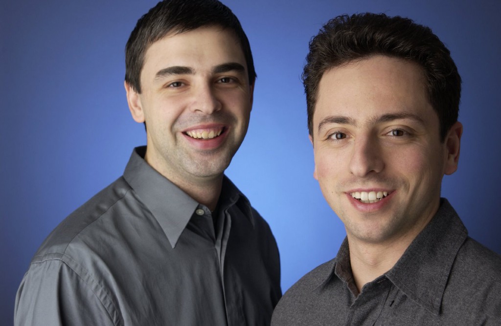 Picture of Google Co-Founders Larry Page and Sergey Brin