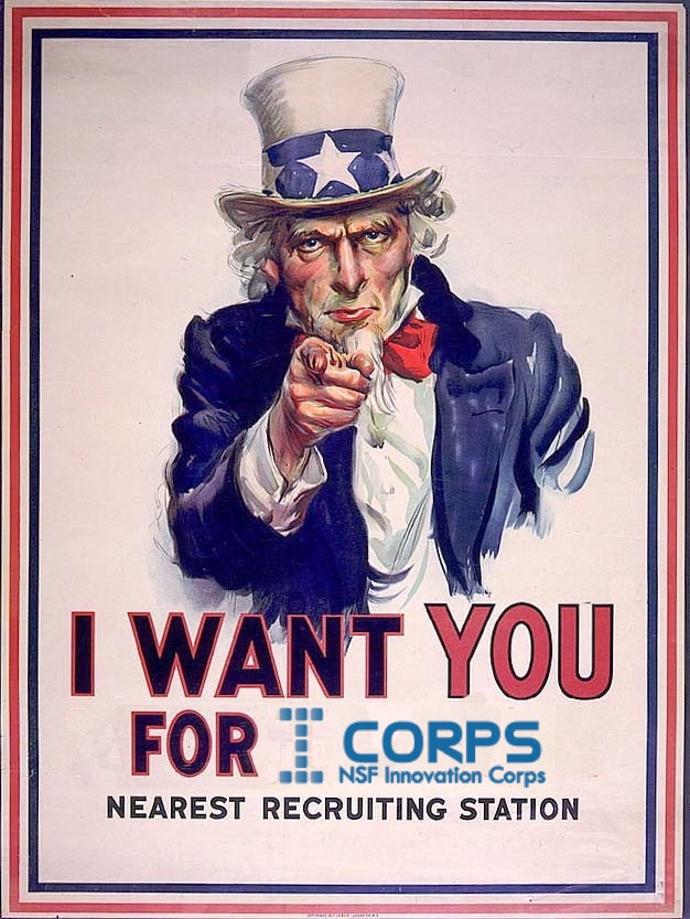 Famous Uncle Sam Recruitment Poster Modernized for I-Corps