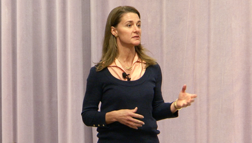 Melinda Gates Speaking at Stanford ETL Series