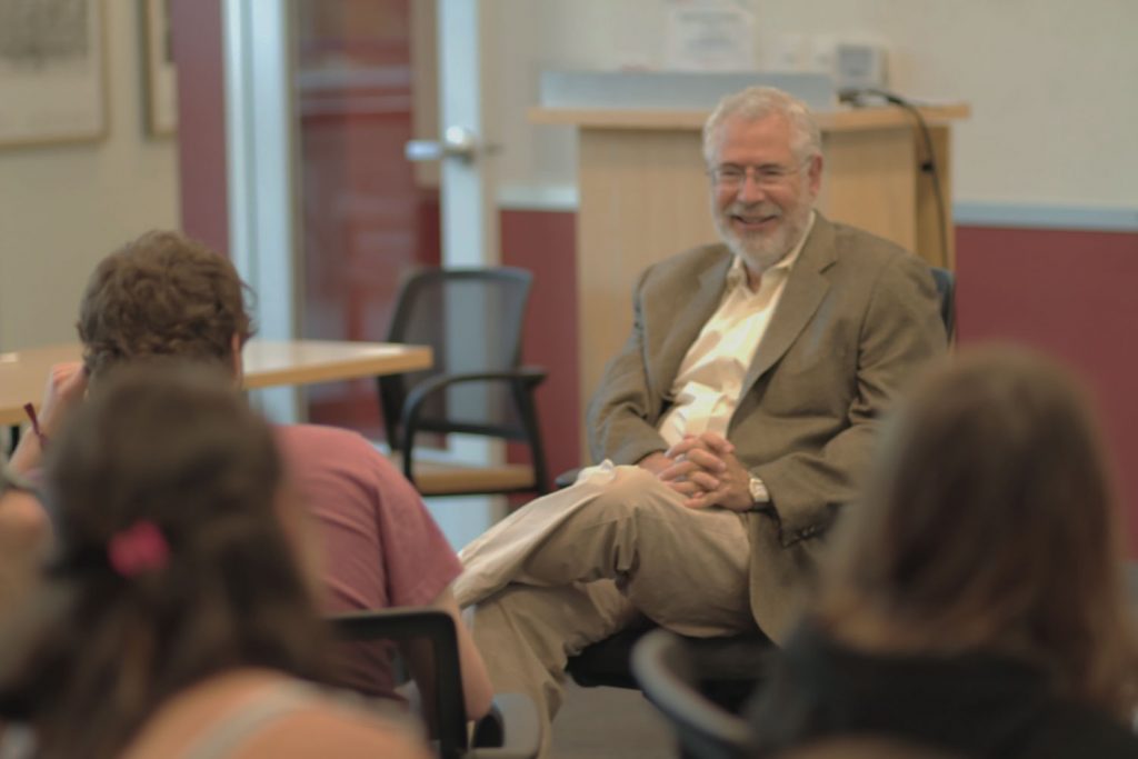 Photo - Steve Blank with students